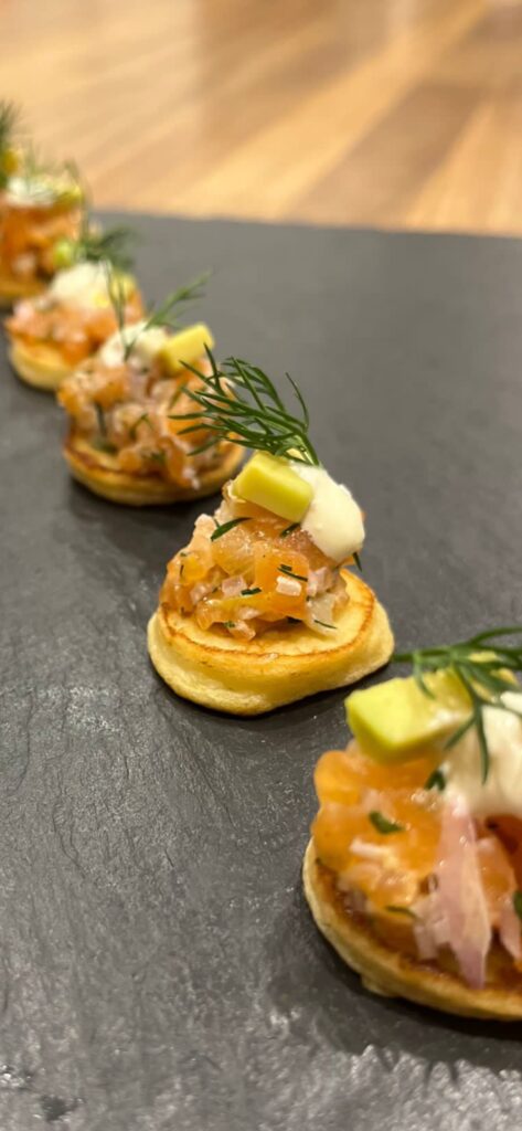 cheese and onion canapes